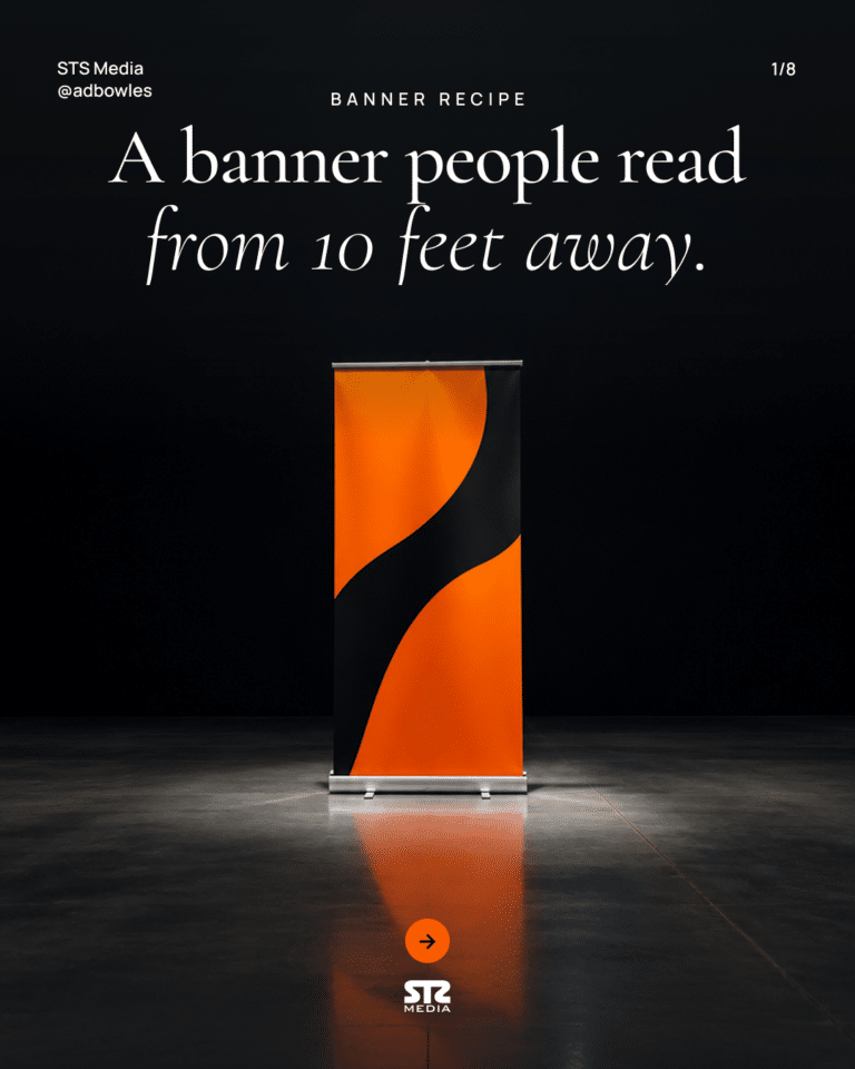 How to Design a Pull-Up Banner People Actually Read