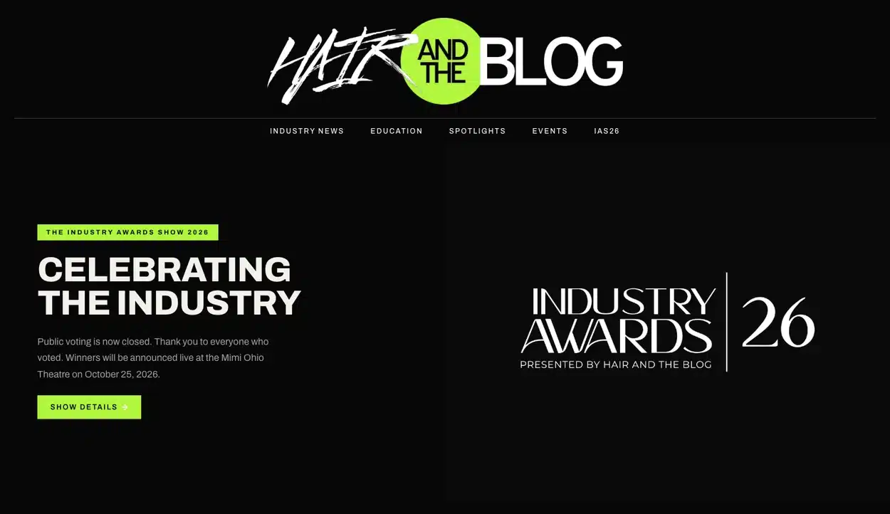 Hair And The Blog website by STS Media